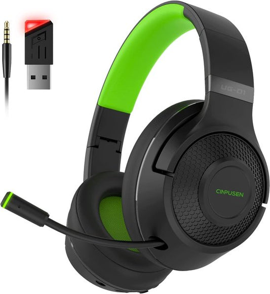 Fuegobird UG-01 2.4GHz Draadloze Gaming Headset - RGB - Bluetooth koptelefoon - Multiplatform - Geschikt voor PS4/PS5, Nintendo Switch - Zwart