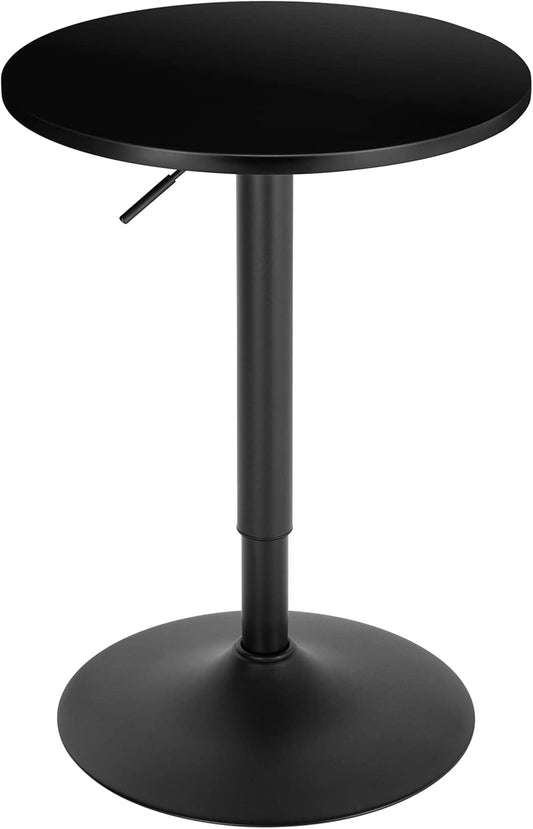 WOLTU Bartafel - Statafel - Verstelbaar 70-91cm - Zwart