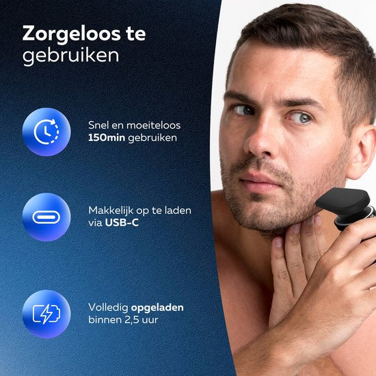 Scheerapparaat Mannen 3-in-1 - Met Trimmer en Neustrimmer - Elektrische scheerapparaat - Nat & Droog Scheren - Baardtrimmer