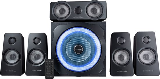 Trust GXT 658 Tytan - Gaming Speakerset - 5.1 Surround - 180W Piekvermogen - Zwart