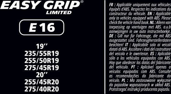 Michelin Easy Grip Limited Sneeuwkettingen - EG-E16