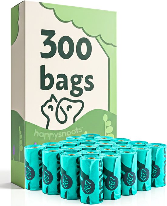 300 Hondenpoepzakjes Afbreekbaar - Lavendel - Dog Poop Bags - Hondenzakjes - Kakzakjes Kat en Hondenpoep