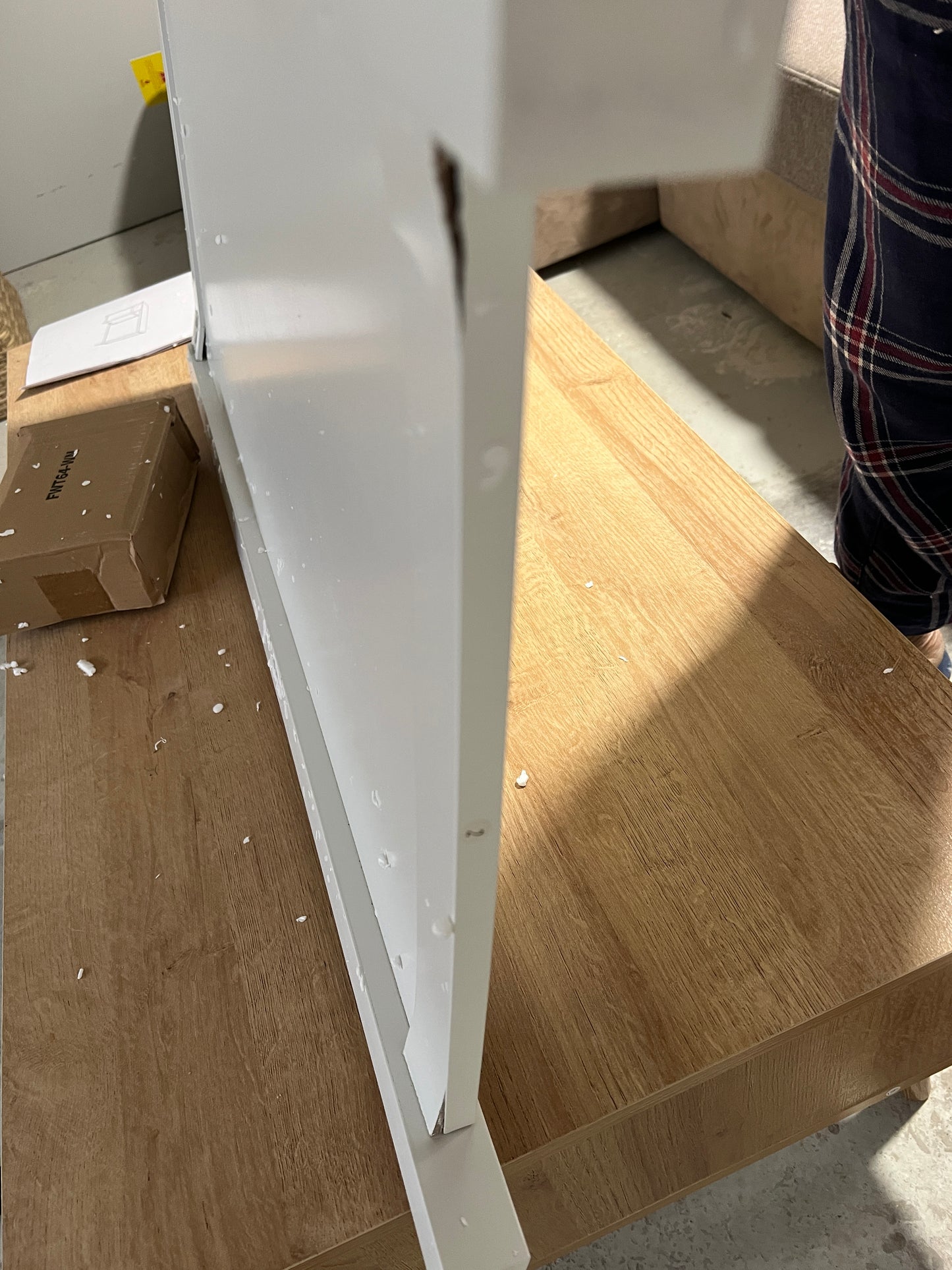 SoBuy Keukentafel met opbergplanken - 120 x 55 x 90 cm - Wit