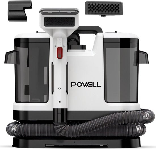 Powell Tapijtreiniger - Vlekkenreiniger - Bank Reiniger - Meubelreiniger - Tapijtreiniger Stofzuiger - Reinigingsmachine - Tapijt Reiniger - 450 Watt - Wit