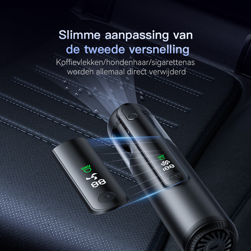 EasyWox Q808 draadloze autostofzuiger - 16500 Pa - grijs