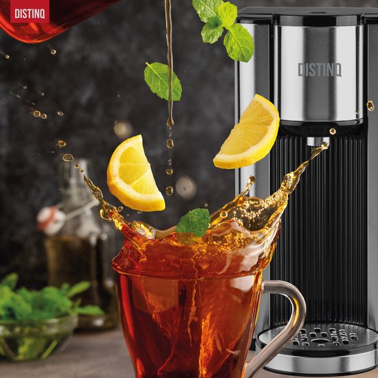 DistinQ Heetwaterdispenser - 2.5L - RVS - BPA vrij - 2600W - 30x15x30 cm - Zwart|Zilver