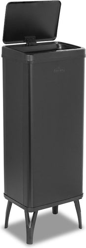 Buccan - Grote prullenbak met bewegingssensor - Zwart - 60 Liter