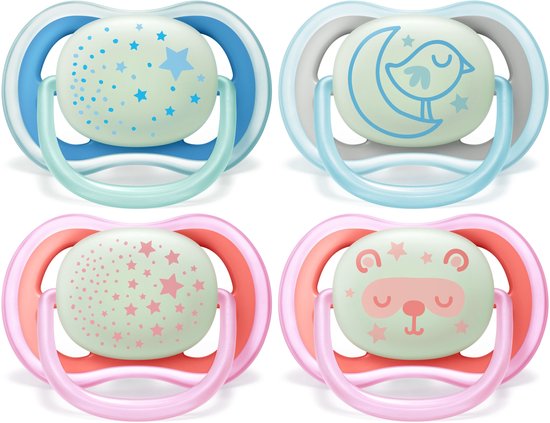 Philips Avent - Ultra Air Night - 6/18 maanden - 2 stuks - Blauw - SCF376/20