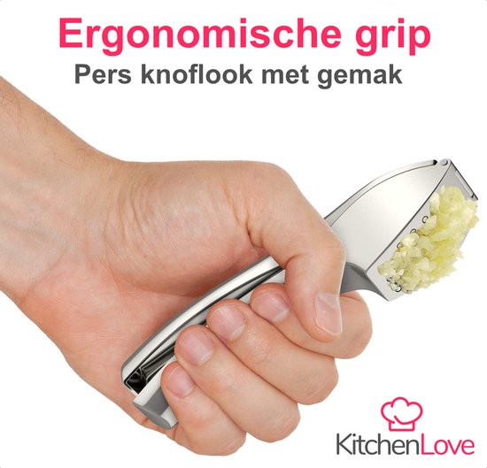 KitchenLove Knoflookpers - Lookpers - Gemberpers - Vaatwasser Bestendig