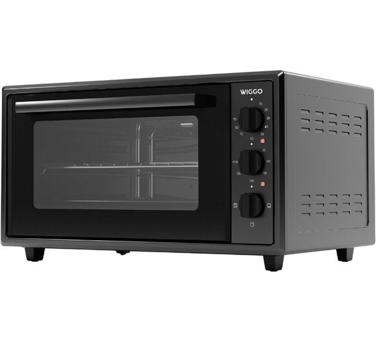 Wiggo WMO-E456(B) - Vrijstaande Mini Oven - Electrisch - 60 CM - 45 liter - 2000 W - 5 Jaar Garantie - Zwart