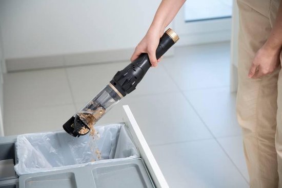 Livington Prime Everyday draadloze handstofzuiger zonder zak - Handstofzuiger met vermogen van 90 Watt - incl. 3 opzetstukken - zwart