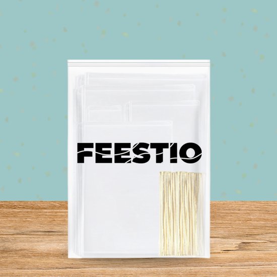 Feestio Uitdeelzakjes Mix Set - 300 Stuks - Snoepzakjes - Traktatie Zakjes Kinderfeestje - Cellofaanzakjes Transparant - Cadeauzakjes - Snoepzak