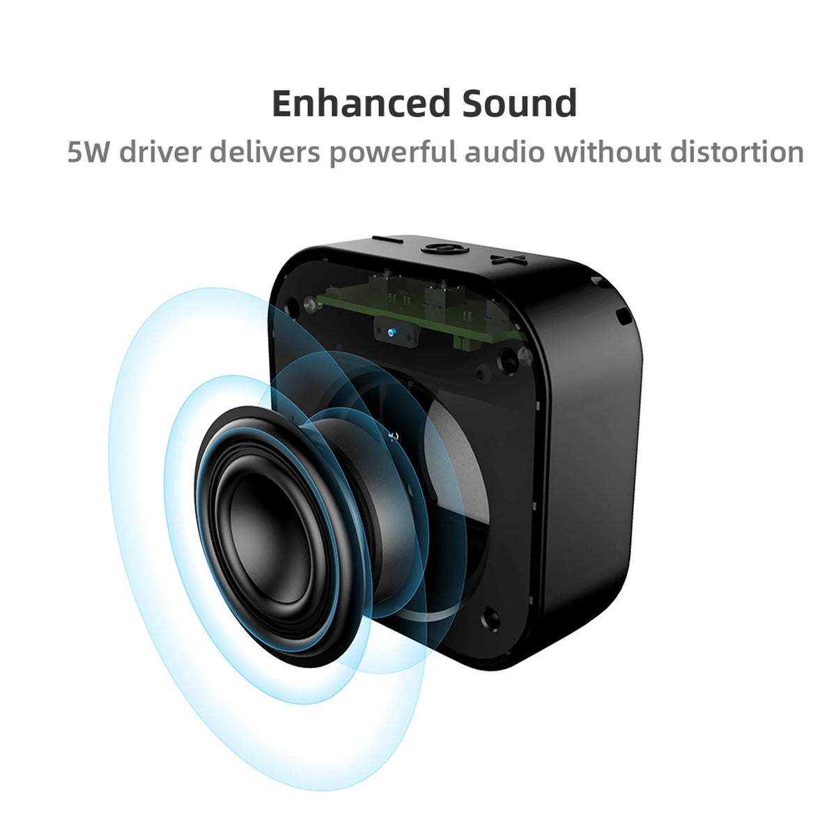 Mifa A1 Bluetooth Speaker - Mini Draadloze Stereo Speaker - Waterdicht - Handsfree - 85 × 46 × 86 mm - Zwart