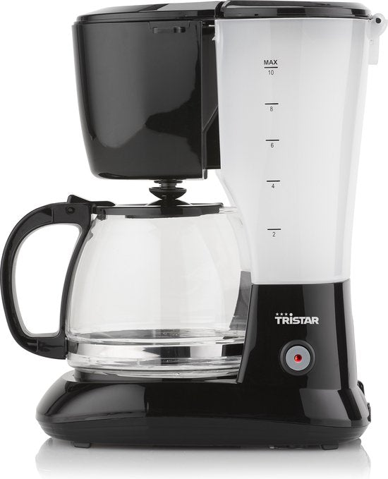 Tristar Koffiezetapparaat filterkoffie 750W - CM-1245 - 1,25L, 10 koppen - Camping geschikt - Zwart