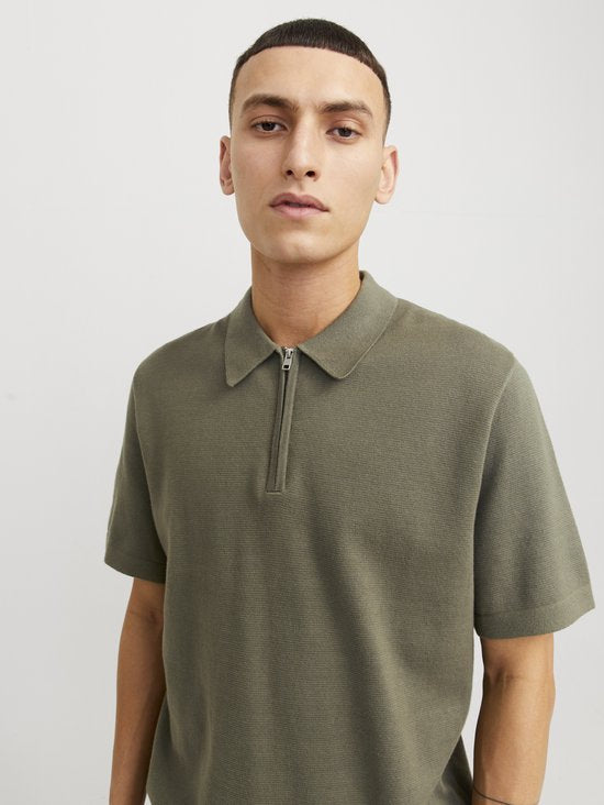 JWHMILANO KNIT POLO - XS - Heren - Gebreid - Groen