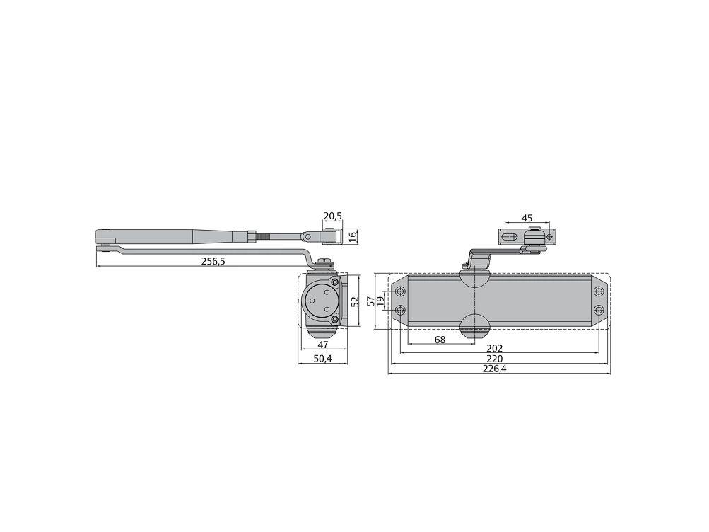 Assa Abloy Deurdranger DC120 - Wit - Compact Design