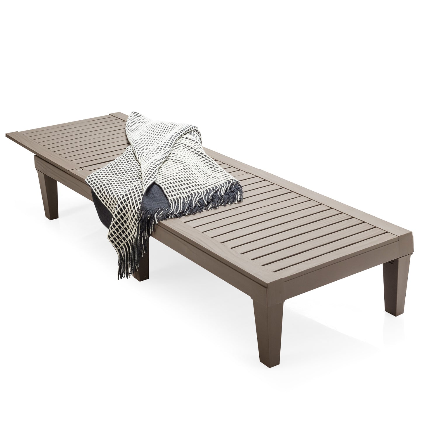 Coast Ligstoel Tuinligstoel met Verstelbare Rugleuning Strandligstoel 190 x 57
