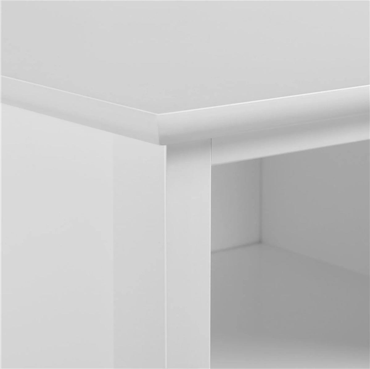 Yaheetech Nachtkastje Met 2 Lades – 40 x 35 x 60 cm – Voorzien Van Open Opbergvak En Minimalistisch Design En Soepele Geleiders – Voor Slaapkamer En Woonkamer – Wit E1 MDF