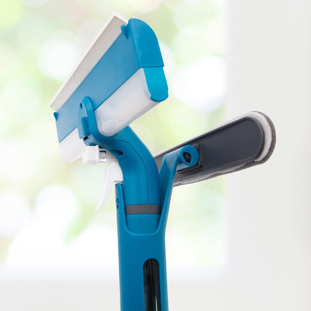 Livington WindowBuddy 3-in-1 raamreiniger met telescopische steel en vuilwatertank