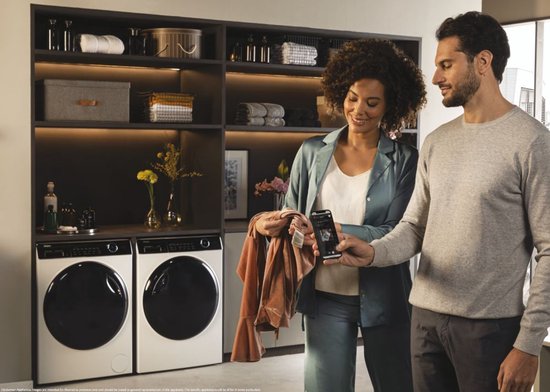 Haier HW80-B14959U1DF - De stilste wasmachine op de markt - 8kg - A-20% - Stoombehandeling & Refresh - Antibacteriële Behandeling (ABT) - 16 programma’s- 10 jaar garantie op onderdelen