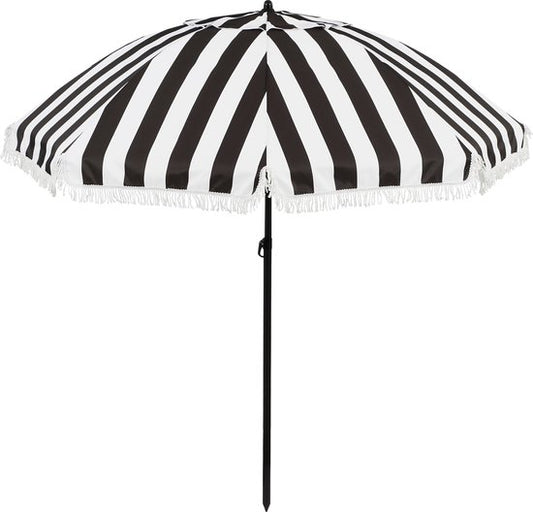 In The Mood Collectie Osborn Parasol - H238 x Ø220 cm - Zwart, Wit