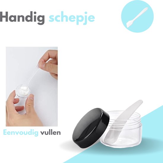VAIVE Reisflesjes Handbagage 9-delig - Reisaccessoires - Reisflacons - Cosmetica Potjes - Reis Flesjes - Reisverpakking - Reisset