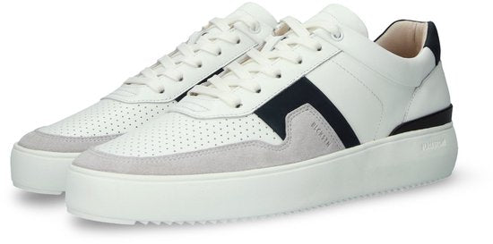 Blackstone MARBLE COLTON - DG513 Wit Donkerblauw - Sneaker (laag) - Heren - Wit - Maat: 43