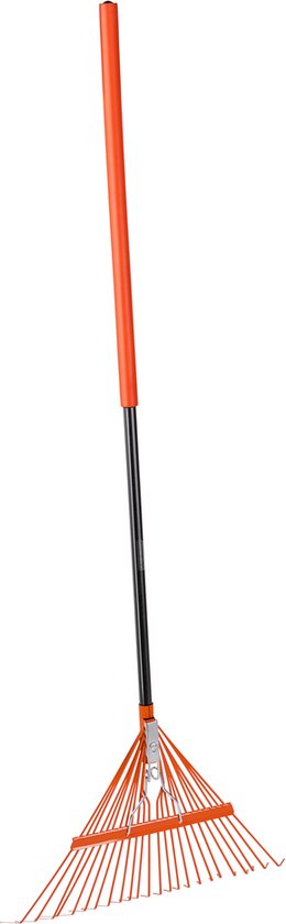 BLACK+DECKER Tuinhark BXGTTO7001 - 164 x 60 x 3 CM - Bladhark met Comfortabele Handgreep - Terugverende Hark - Oranje/Zwart