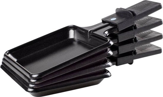 Princess Gourmetstel 162810 - Raclette Steengrill Party – 4 personen – 21 x 21 cm - Regelbare thermostaat - 600W - PFAS Vrij