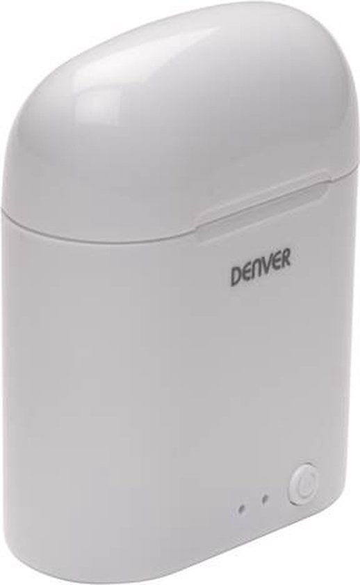 Denver Draadloze Oordopjes met Oplaad Case - Earbuds Wireless - Bluetooth - TWE36 - Wit