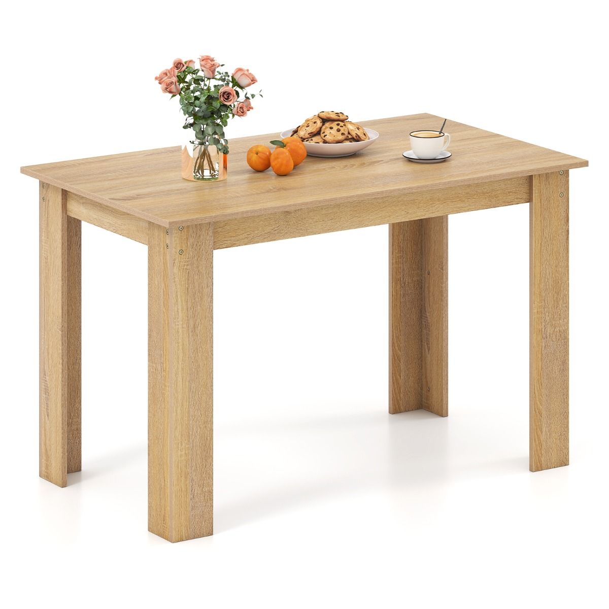 Coast Eettafel - rechthoekig - 4 tot 6 personen - hout - natuur - 120 x 70 x 75 cm