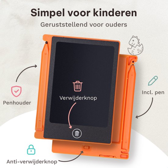Partizzle 12x Magnetisch Tekenbord voor Kinderen - Mini Krijtbord / LCD Tekentablet met Scherm - Creatief Tekenen - Uitdeelcadeautjes Educatief Teken Speelgoed Bord - Kleine Uitdeelcadeaus - Grabbelton Traktatie Cadeautjes - 11 cm / 4 Kleuren