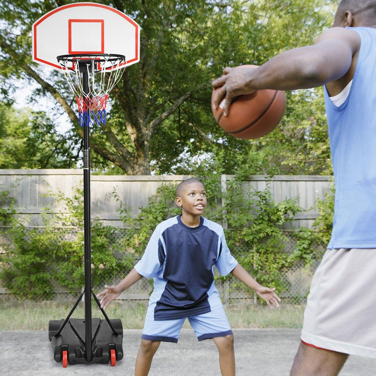 Coast Basketbalring met Basketbalstandaard - Verrijdbaar - 180 tot 210 cm
