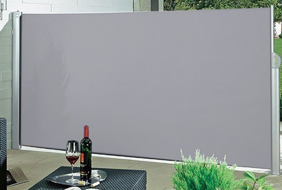 Hortensus - Uitschuifbaar windscherm in antraciet of beige van Hortensus - 180 x 300 cm - Beige