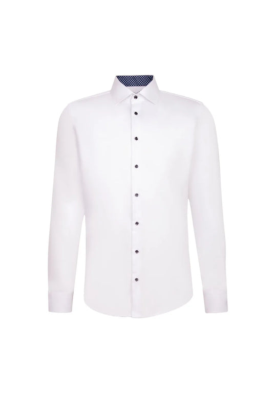 Seidensticker slim fit Seidensticker – Business Hemd Schwarze Rose – Maat 41 – Voorzien Van Slim Fit Pasvorm En Kentkraag En Extra Lange Mouwen – Voor Kantoor En Formele Gelegenheden – Wit Strijkvrij Katoenoverhemd, mouwlengte 7, popeline, wit - Maat 41