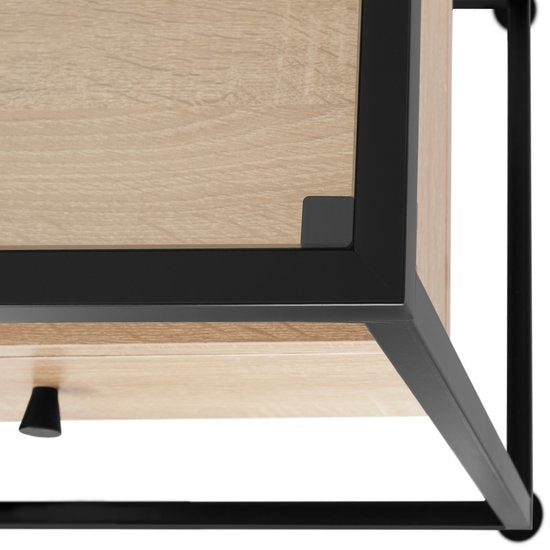 tectake - Consoletafel dressoir sidetable Reading - industrieel - lichtbruin - 101,5x41,5x80,5cm - 404691