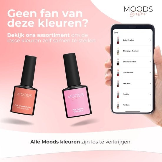 Moods Gellac 6-delige Set - Gel Nagellak - 8ML - Miami Vibes Edition - Gellac - Nagels - Gellak Starterspakket - Pastel Kleuren