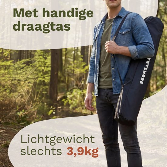 TRVLMORE Campingstoel - Opvouwbaar - 150KG Draagvermogen - Incl. Draagtas - Klapstoel - Visstoel - Kampeerstoel - Vouwstoel - Grijs