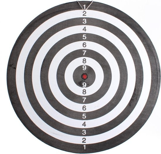Masterdarts Dartbord 45cm x 2 cm met 2 setjes Pijlen