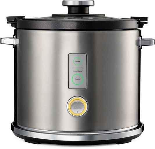 Solis Rice Cooker Multi 8162 - Rijstkoker en Stoomkoker - Voor Alle Soorten Rijst - Stoompan voor Rijst, Groente, Vis en Meer - 650 W - 1.2L