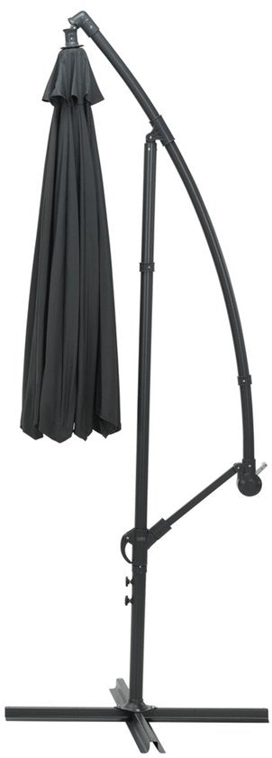 Garden Impressions - Parasol - Athene - Ø300 cm - Frame royal grey - Donkergrijs