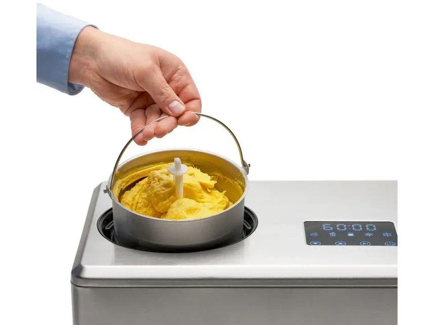 Solis Gelateria Pro Touch 3-in-1 IJsmachine - Ingebouwde Compressor - 2 Liter - Roestvast staal