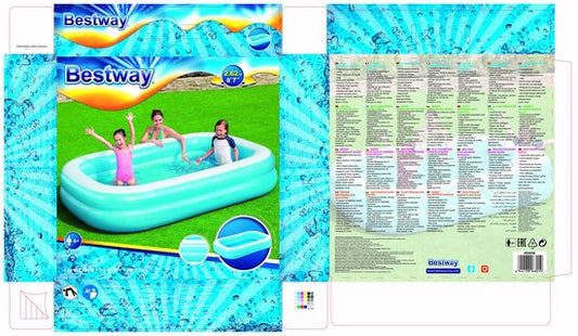 Bestway - Opblaasbaar Zwembad - 262x175x51 cm - 778L