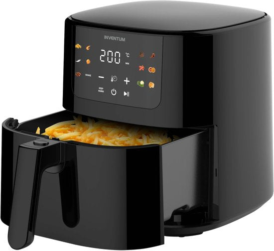 Inventum GF501HLDB - Airfryer - Hetelucht friteuse - 5 liter - 70 tot 200 graden - 1500 watt - Zwart - Beste Koop Juni 2025