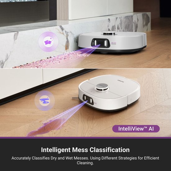 Eureka - J15 Pro Ultra white - Robotstofzuiger met dweilfunctie - zelfreinigend basisstation