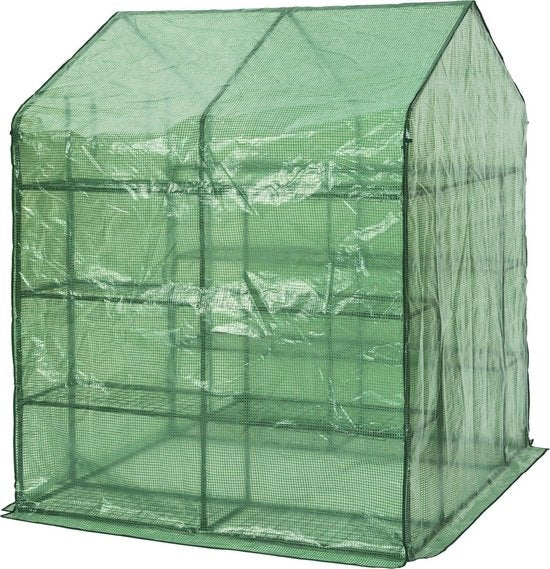 tectake® - Broeikas Hobbykas - Veel werkruimte - 143 x 143 x 195 cm - 401860