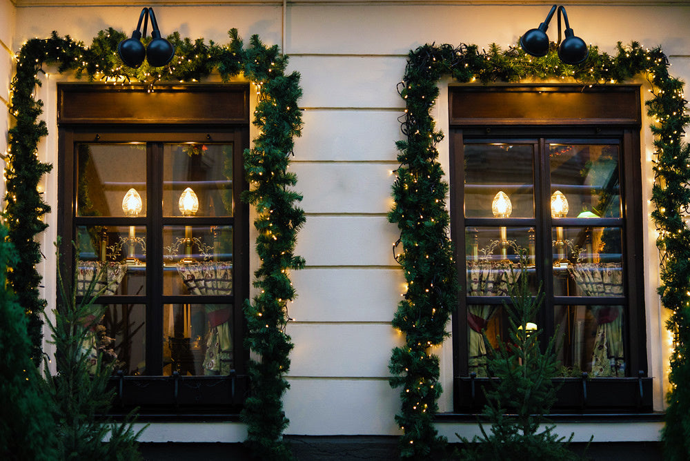 Casaria Kerstguirlande - 5m 100 LED´s-Dennennaalden Groen – Warm wit