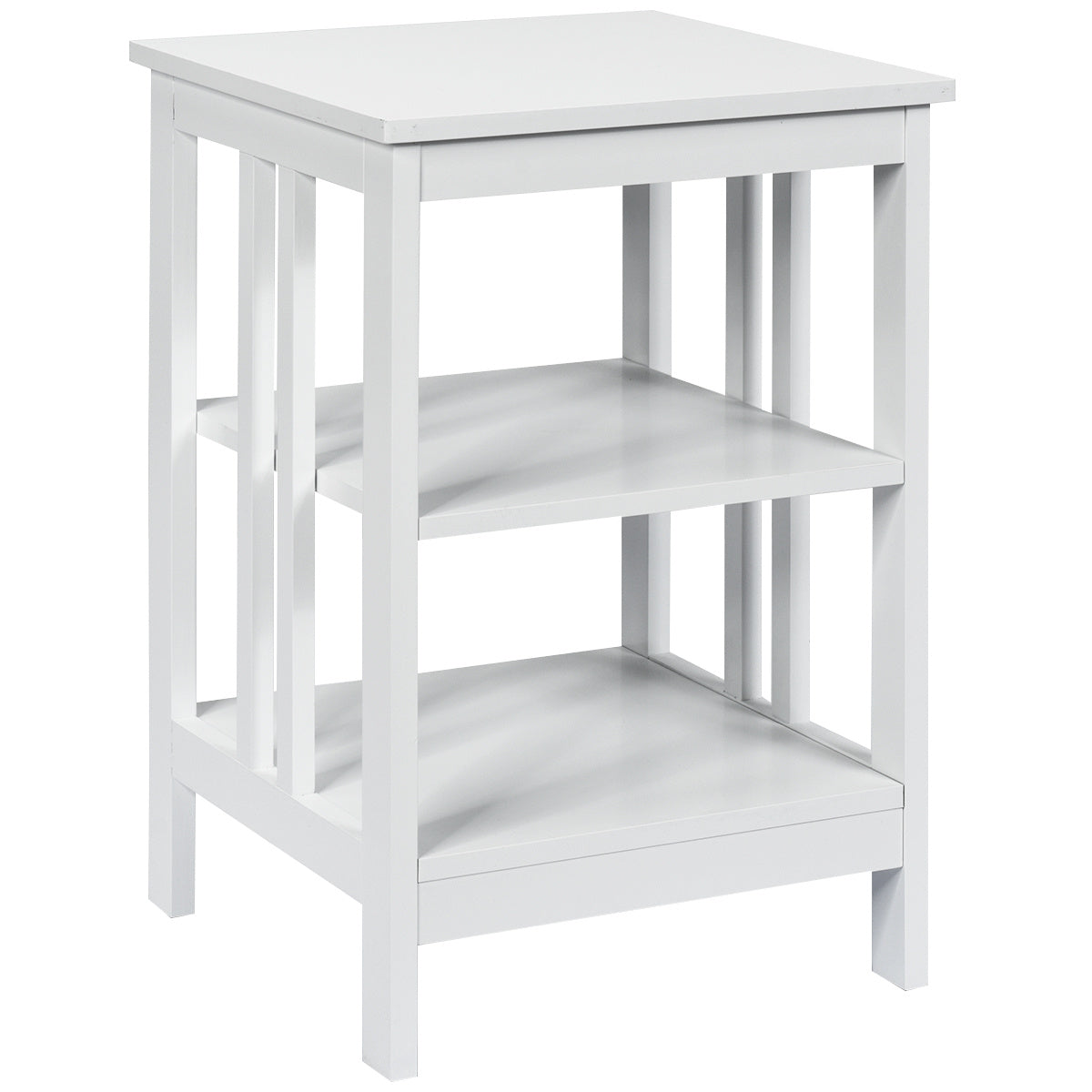 Coast 3-daagse nachtkastje Sofatische salontafel voor slaapkamers 40 x 40 x 61 cm wit