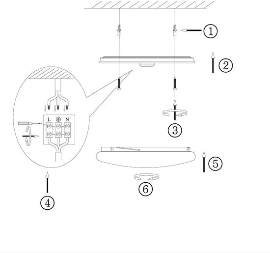 Plafondlamp Galaxy 7827W Wit 2700 Kelvin - Kunststof/Metaal - Modern - Mexlite, Geschikt voor Badkamers (IP44)