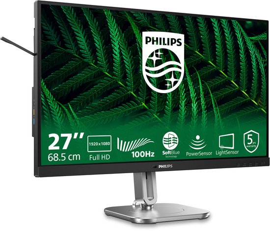 Philips 27B2G5200 - 27 inch Full HD Business Monitor - 100Hz - 5 jaar garantie